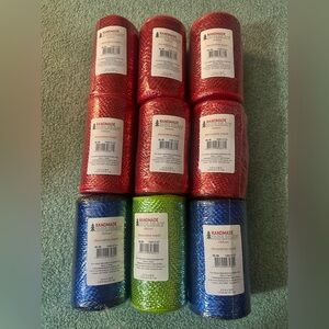 NEW- 9 rolls of assorted Decorative Mesh.
